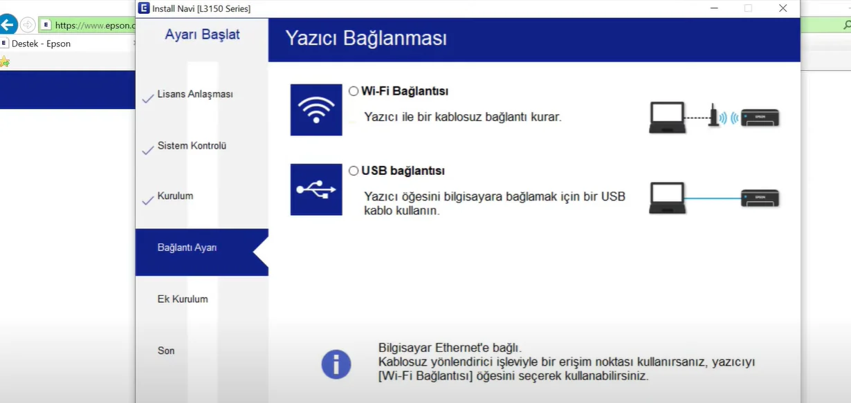 Epson L3250 Yazıcı Kurulumu Nasıl Yapılır