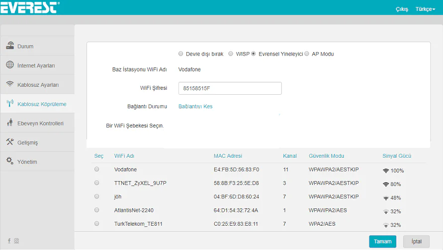 Everest EWR F303 Repeater Kurulum 