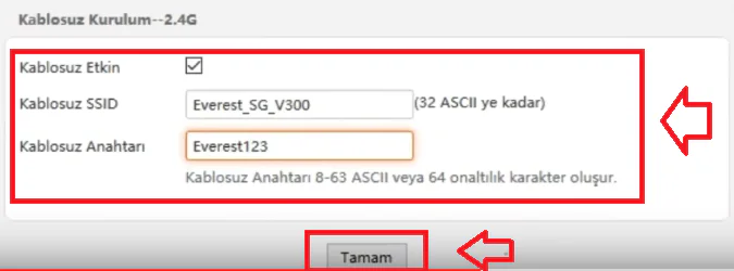 Everest SG-V300 Modem Kurulum
