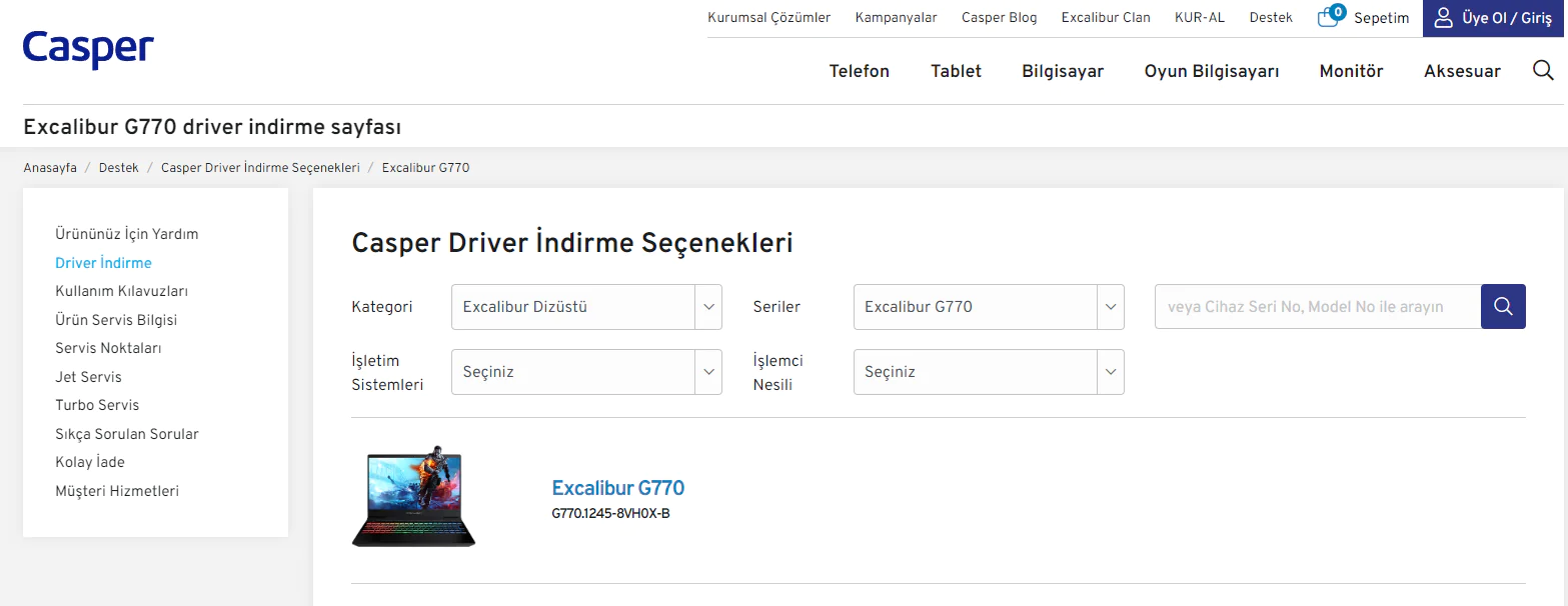 Excalibur Control Center Kurulumu