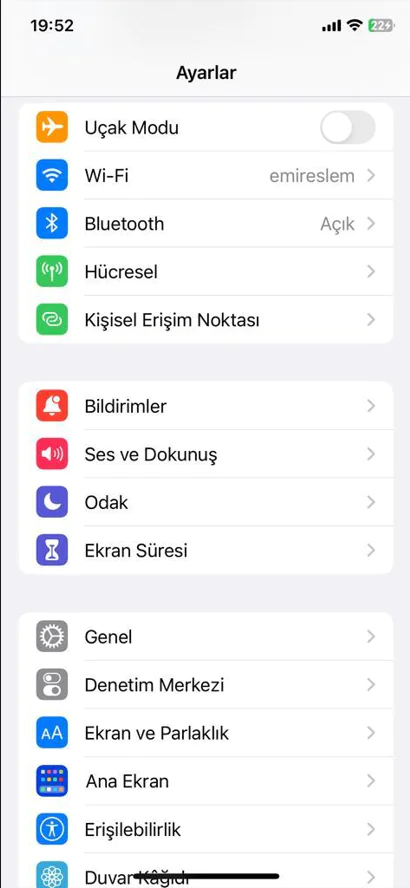 Face ID ve Parola Ayarlarda Görünmüyor