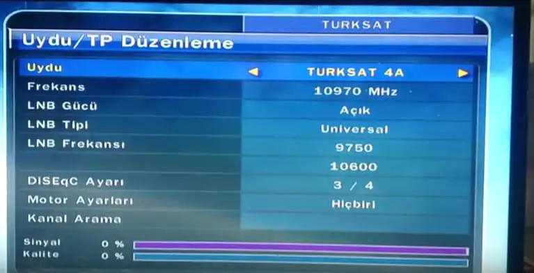 Goldmaster Türksat 4A Kurulumu ve Kanal Ayarlama