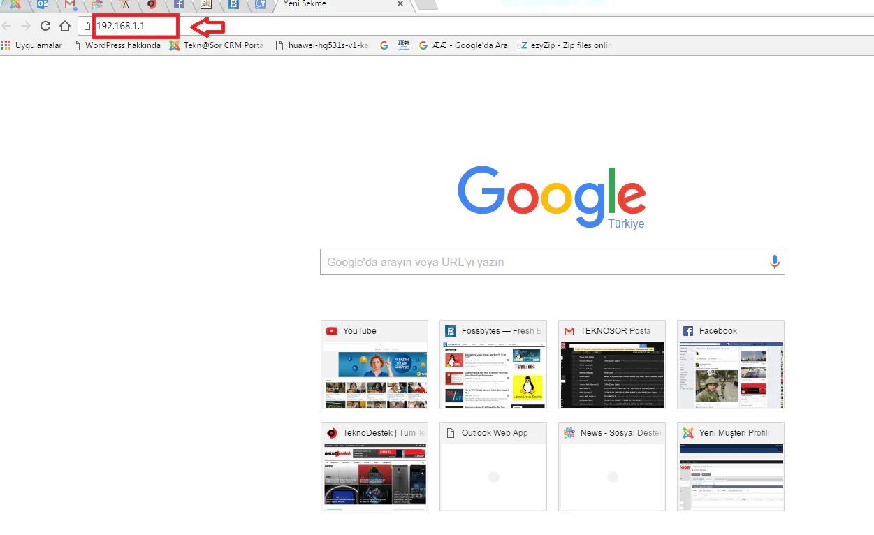 Huawei HG253s Modem Kurulumu