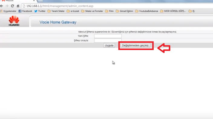 Huawei HG253s Modem Kurulumu