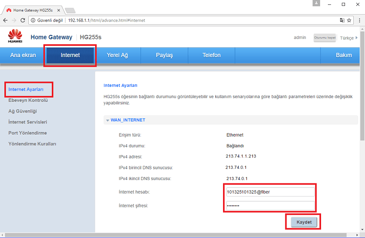 Huawei HG255s Modem Kurulumu Nasıl Yapılır