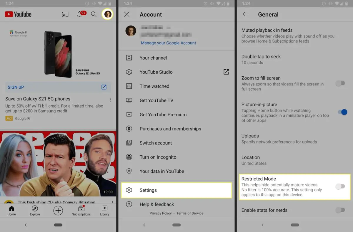 YouTube Kısıtlı Mod Ağ Yöneticiniz Tarafından Etkinleştirildi Hatası