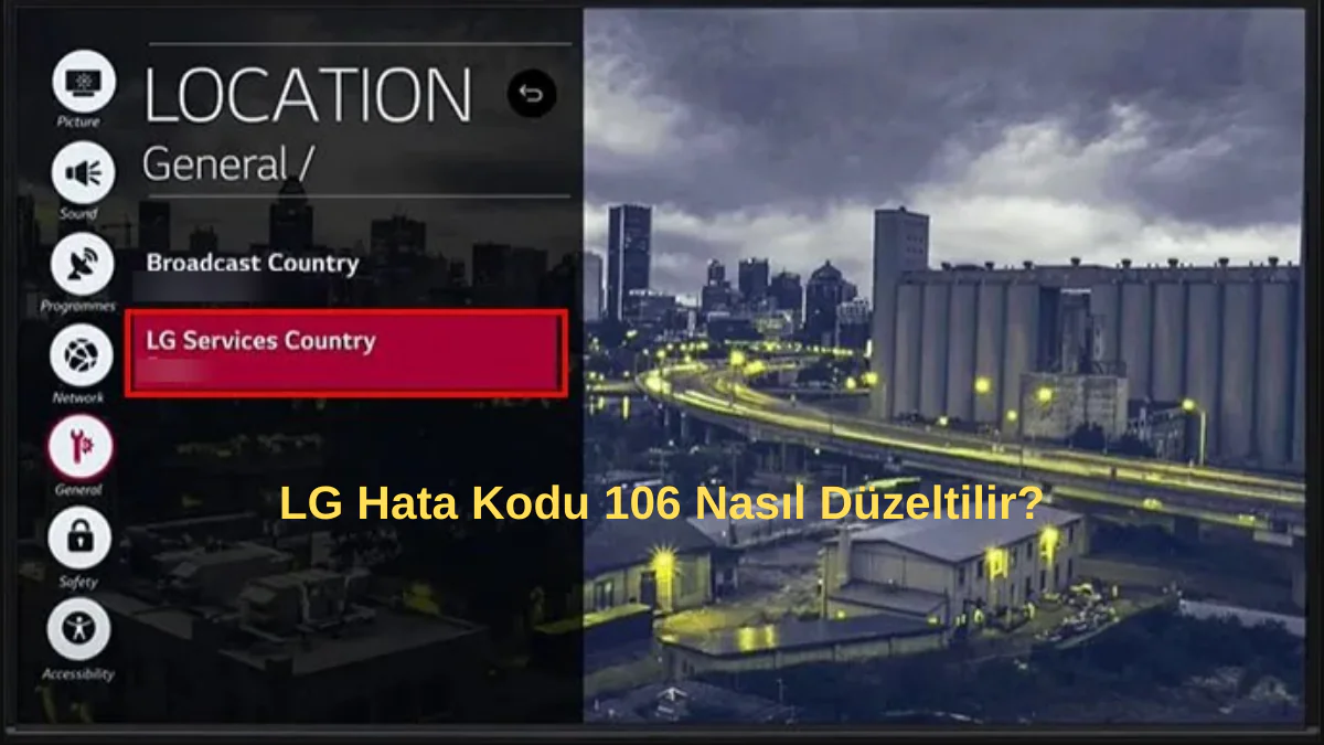 LG Hata Kodu 106