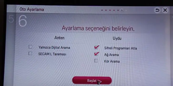 LG LED TV Türksat 4A Uydu Ayarları