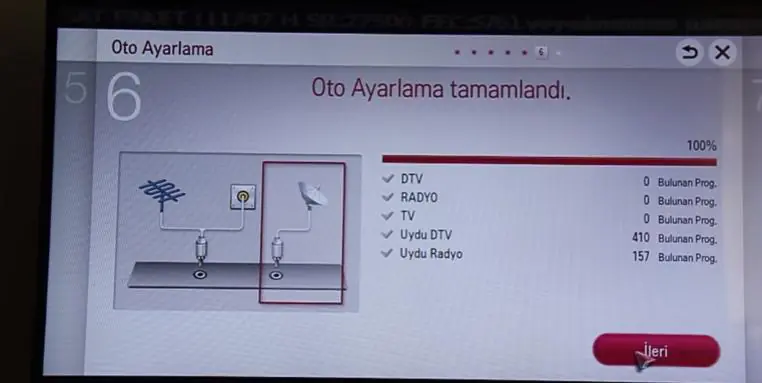 LG LED TV Türksat 4A Uydu Ayarları