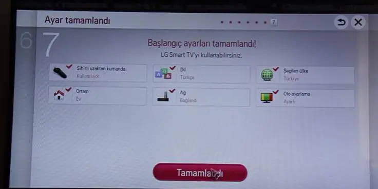 LG LED TV Türksat 4A Uydu Ayarları