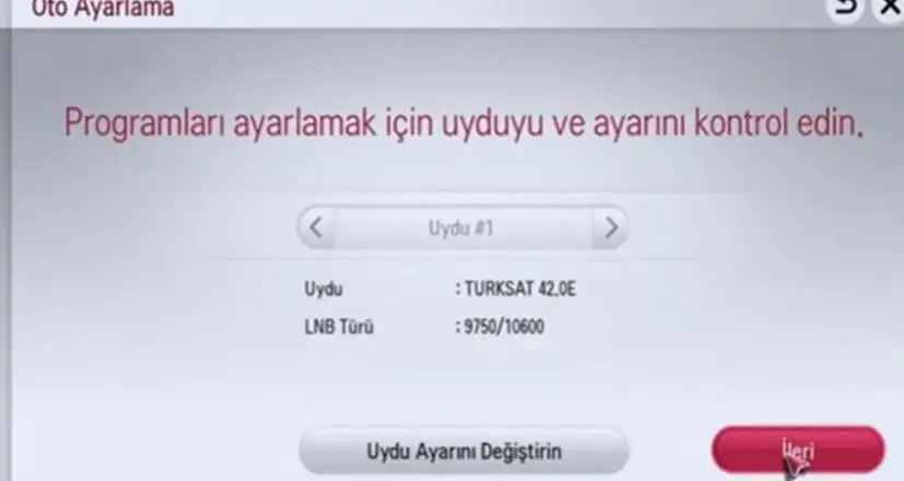 LG Smart LED TV Türksat 4A Uydu Kurulumu ve Ayarları 7