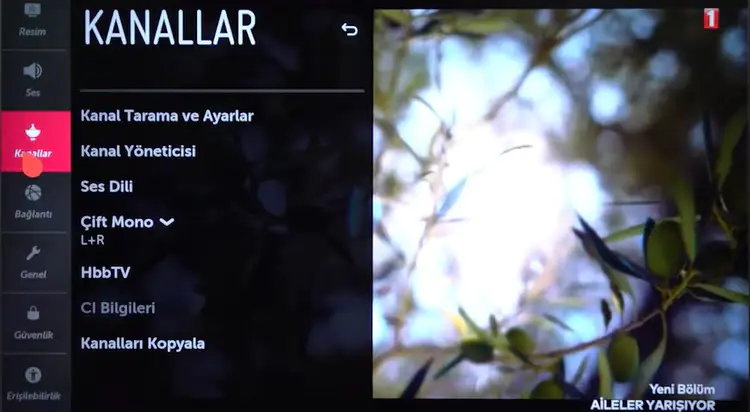 Lg smart tv manuel kanal ekleme