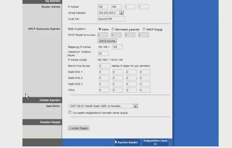 Linksys Modem Kurulumu