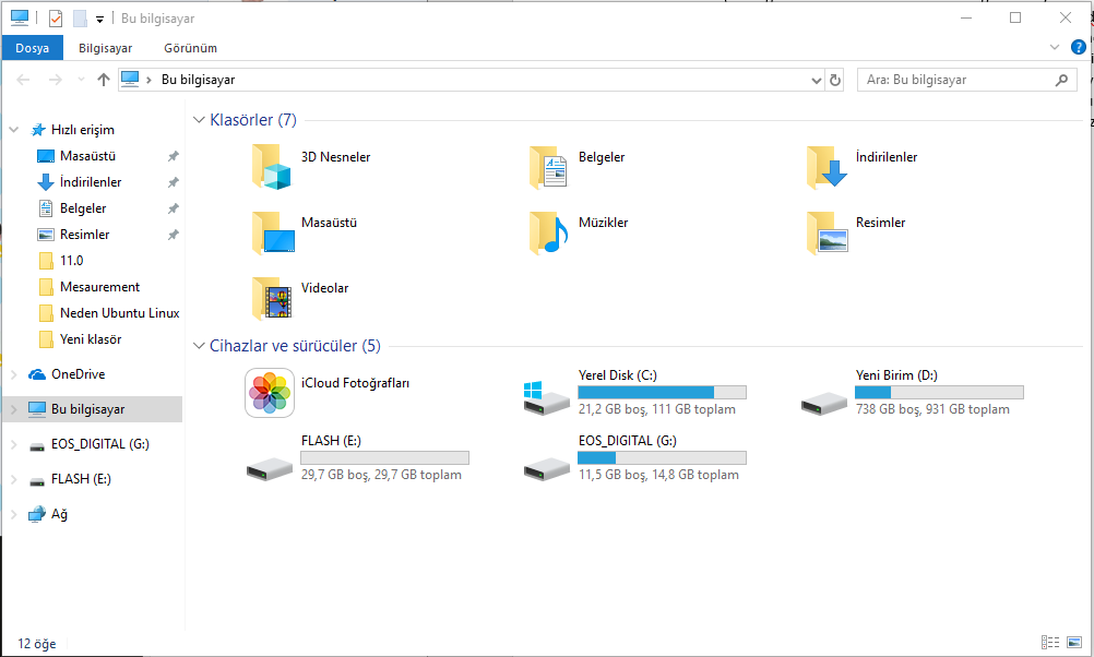 Masaüstü dosyaları