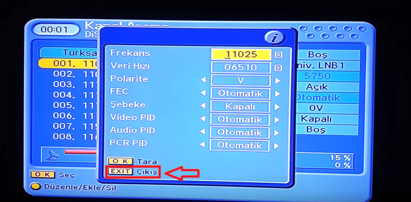 Next & NextStar Türksat 4A Uydu Kurulumu