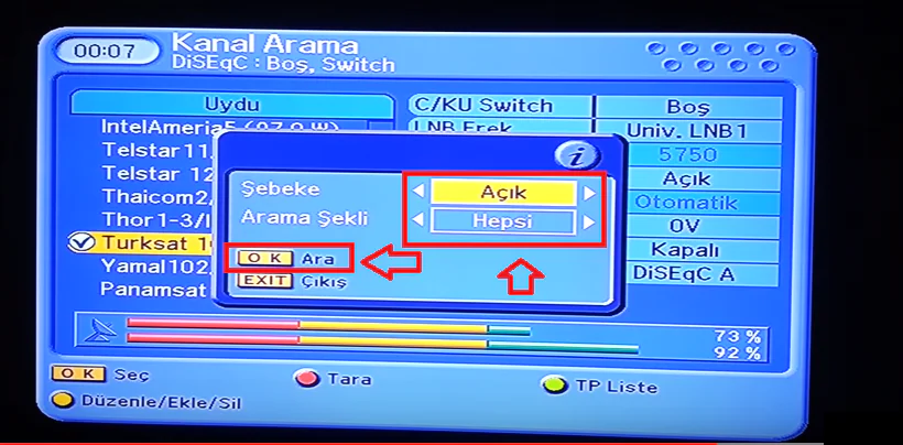 Next & NextStar Türksat 4A Uydu Kurulumu