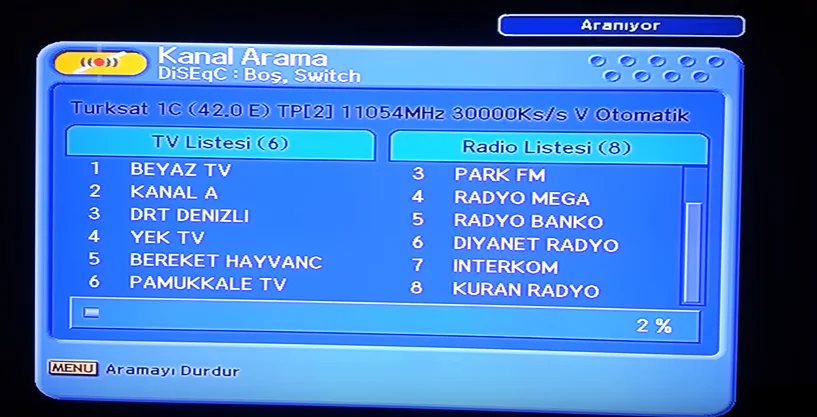 Next & NextStar Türksat 4A Uydu Kurulumu