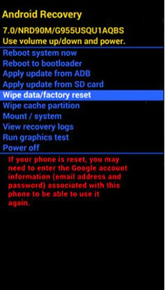 Omix x600 Hard Reset