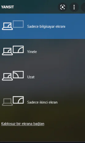PC Ekran Yansıtma Sorunu