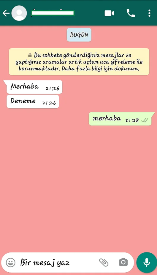 WhatsApp gönderilen mesajların silinmesini engelleme