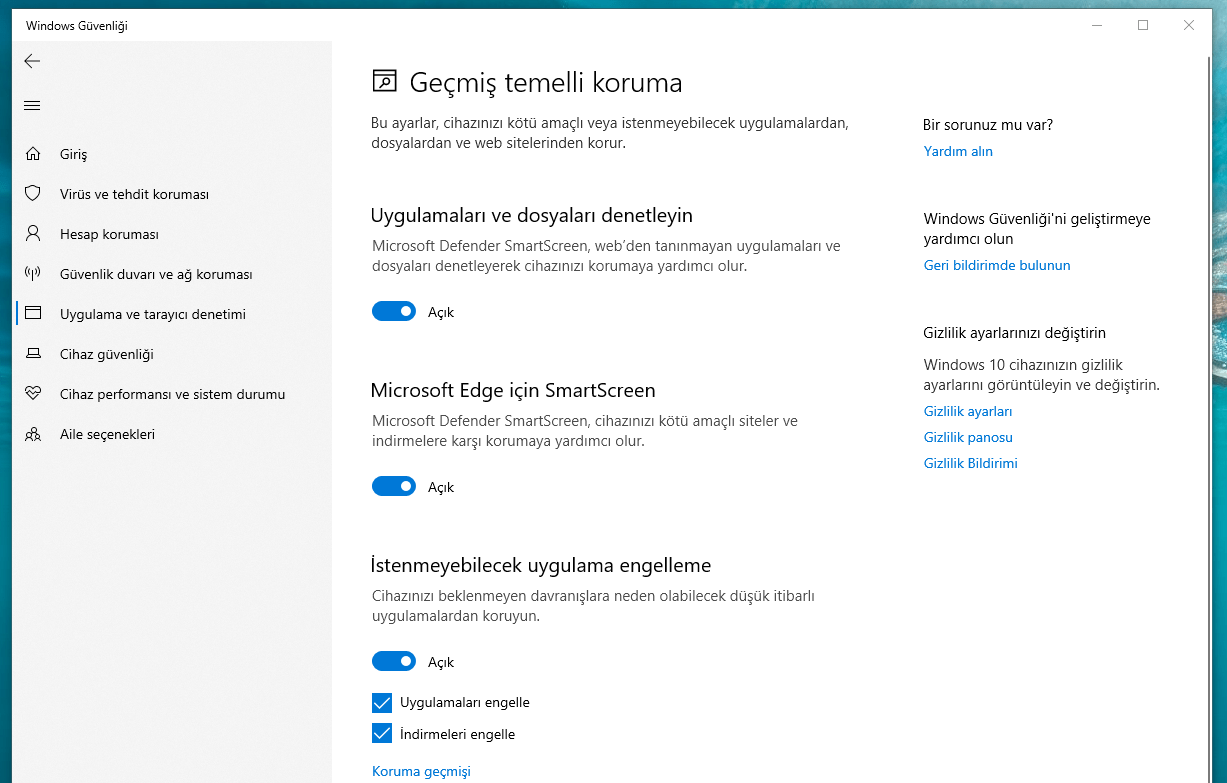 SmartScreen Nasıl Kapatılır