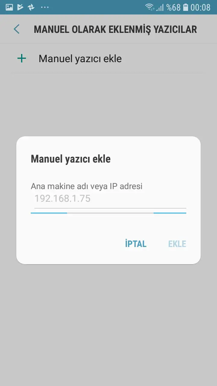 Samsung ve Android Telefonlarda Yazıcı Ekleme