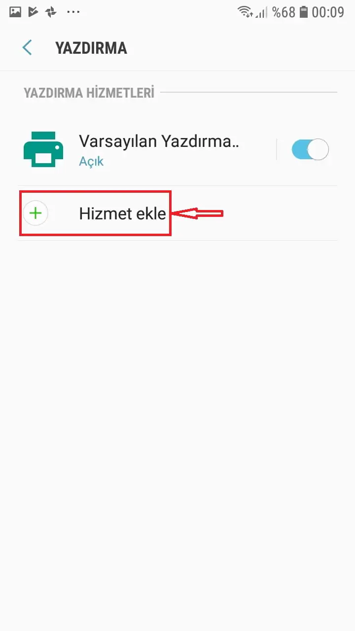 Samsung ve Android Telefonlarda Yazıcı Ekleme