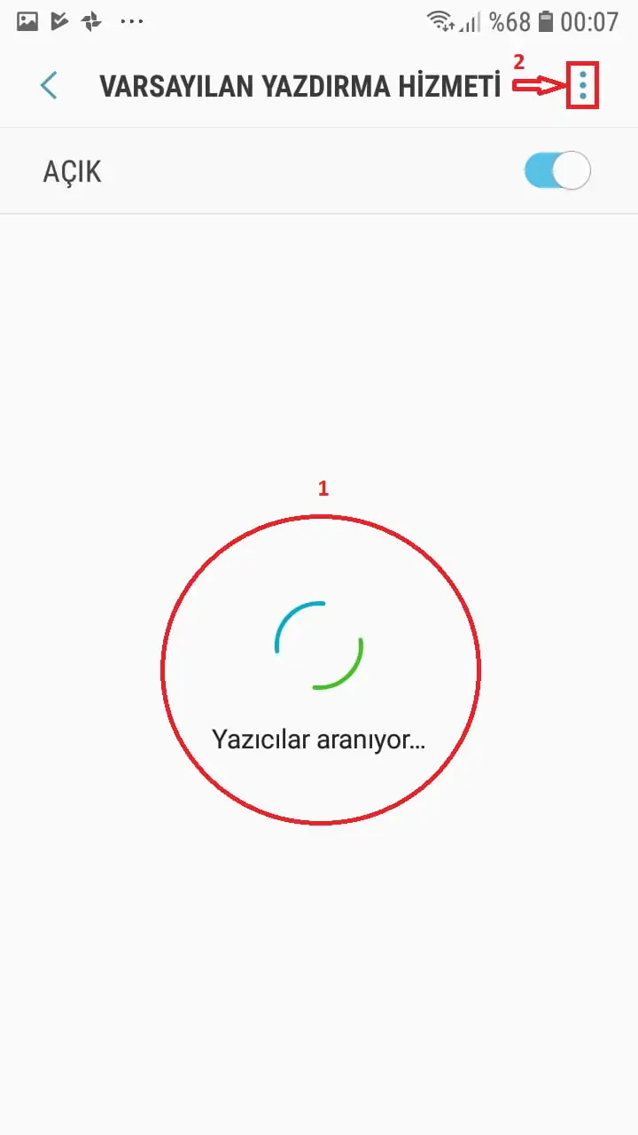 Samsung ve Android Telefonlarda Yazıcı Ekleme
