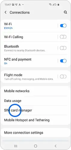 Samsung Telefonlarda Çift SIM Kart Ayarları