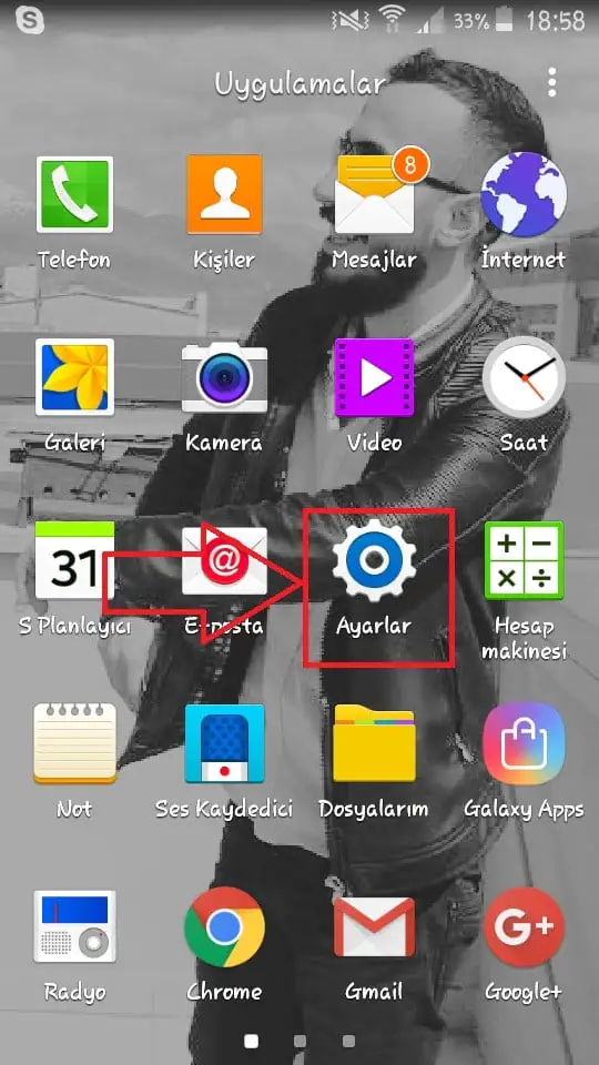Samsung telefonda klavye dil ayarları