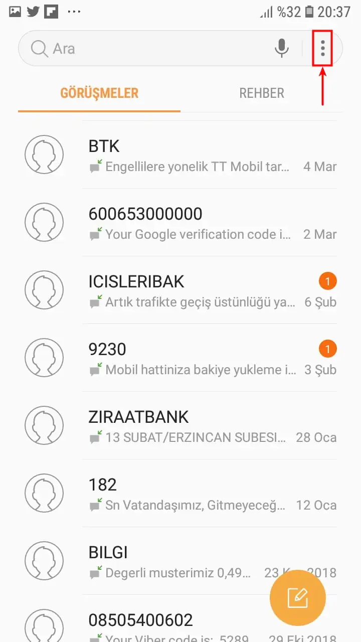 Samsung Telefonlarda SPAM SMS’ler Nasıl Engellenir