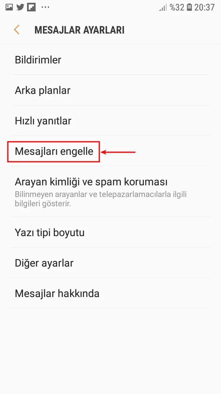 Samsung Telefonlarda SPAM SMS’ler Nasıl Engellenir