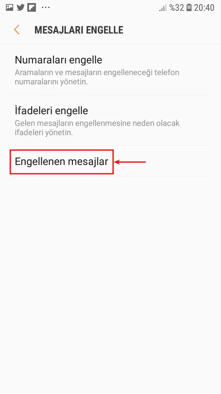Samsung Telefonlarda SPAM SMS’ler Nasıl Engellenir