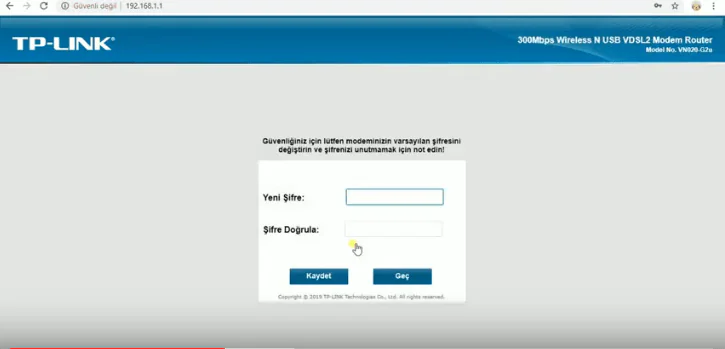 TP Link VN020 G2u Modem Kurulumu