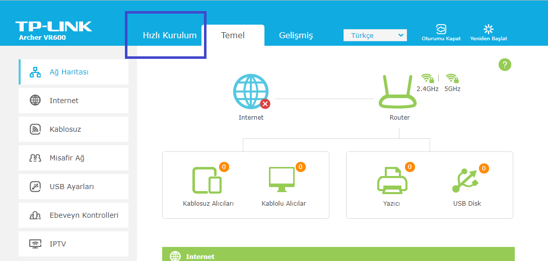 TP-Link Archer VR600 Modem Kurulumu