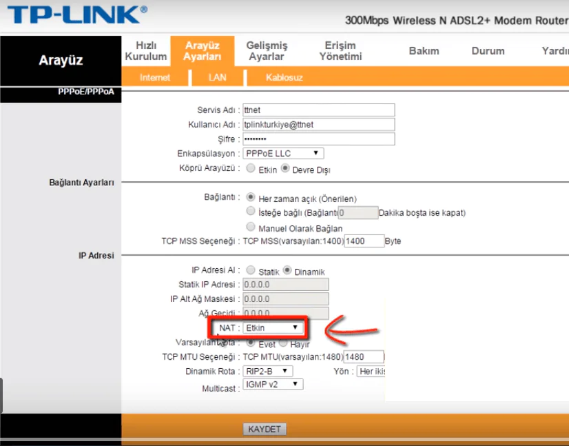 TP Link Modemlerde Port Yönlendirme Nasıl Yapılır