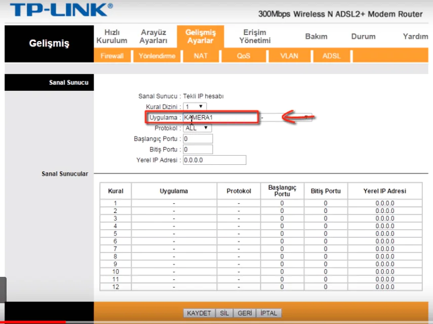 TP Link Modemlerde Port Yönlendirme Nasıl Yapılır