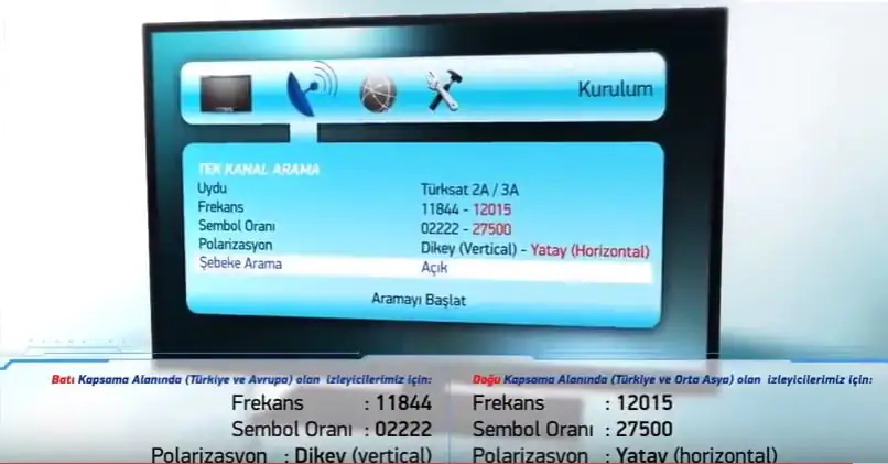 Türksat Uydu Alıcısı Kurulum Ayarları Nasıl Yapılır-17