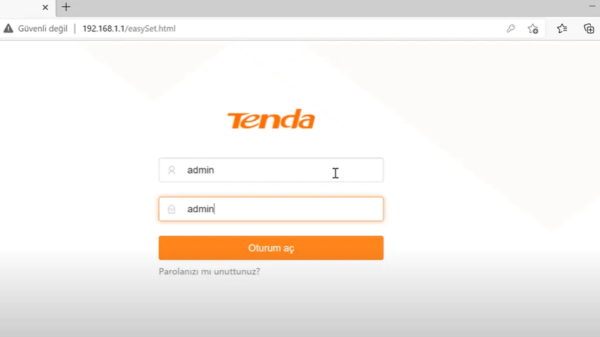 Tenda V12 Modem Kurulum