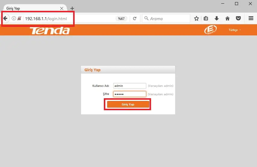 Tenda V300 Modem Kurulum