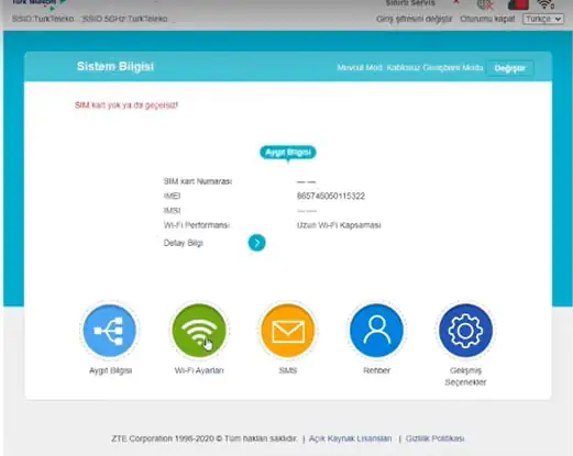 Türk Telekom Magnet Modem Kablosuz Şifre Değişikliği