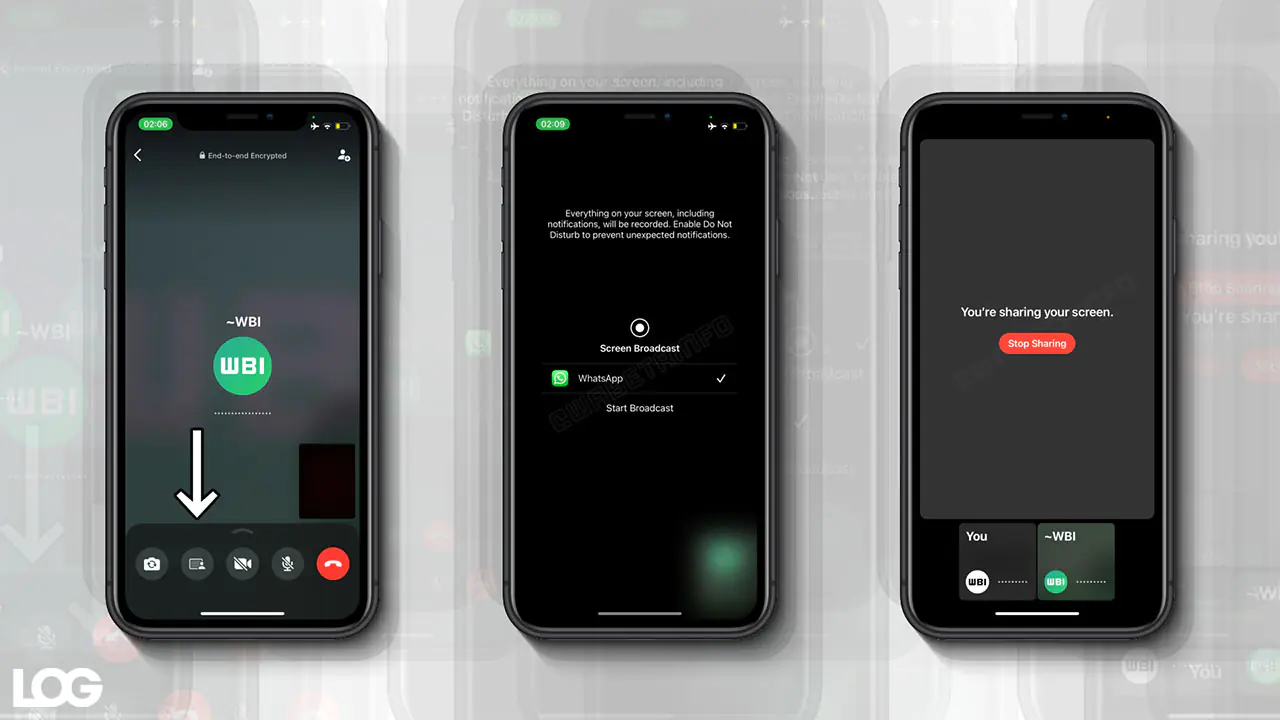WhatsApp Ekran Paylaşım