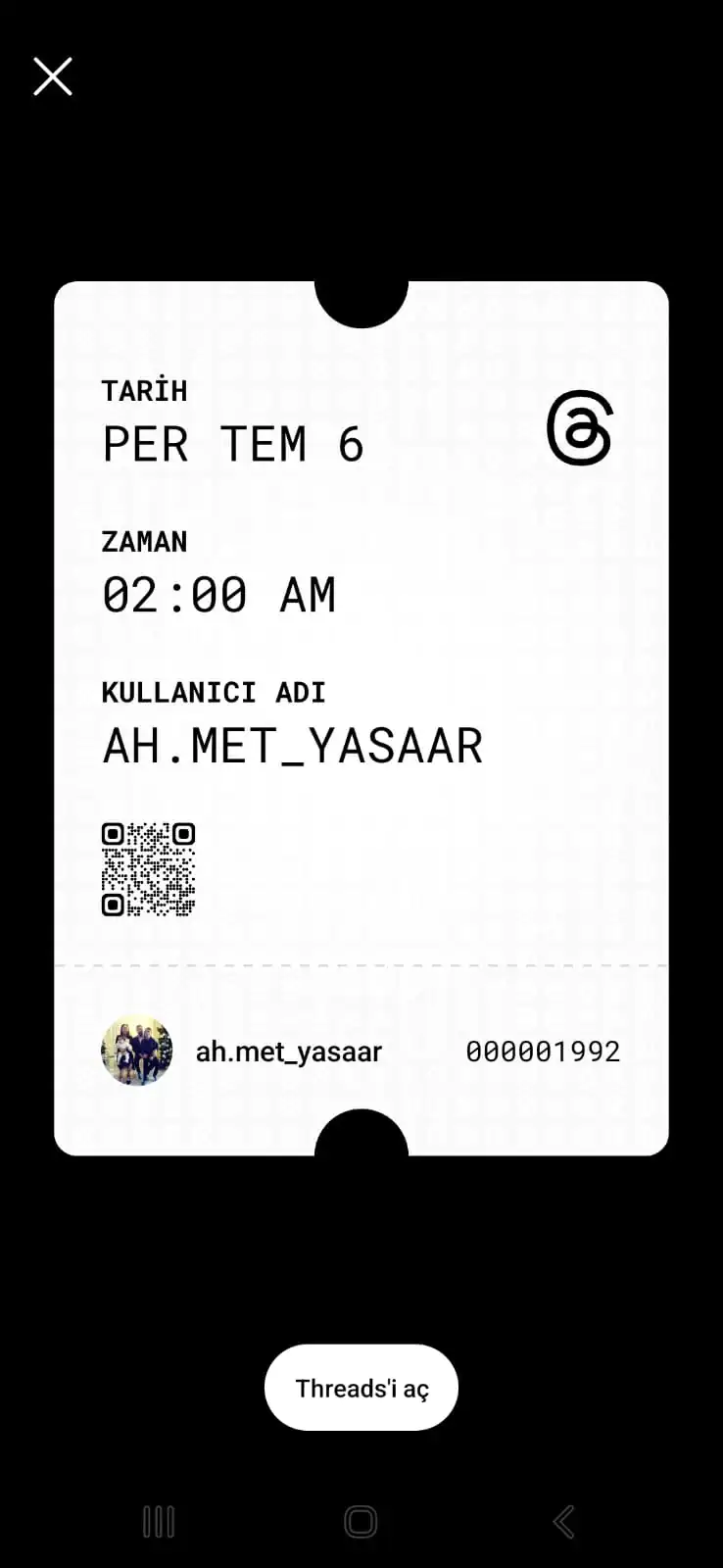 Threads Profil kim baktı