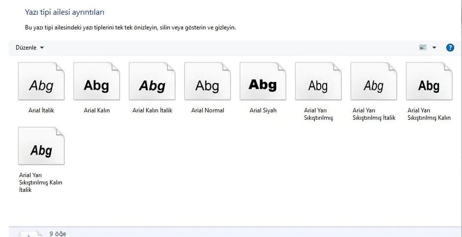 Windows 10 Yazı Tipini Değiştirme