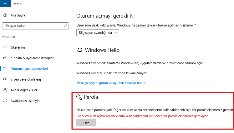 Windows 10 Parolası Nasıl Tamamen Kaldırılır 