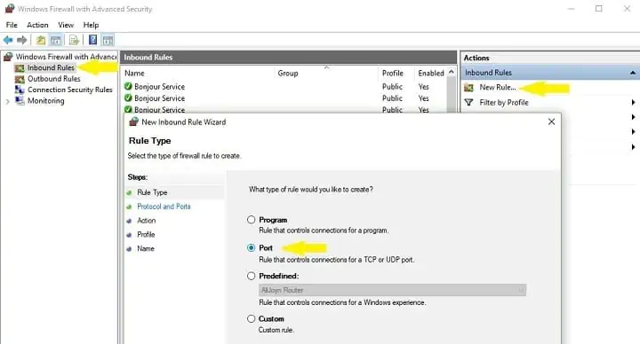 Güvenlik Duvarı Bağlantı Noktaları Nasıl Açılır