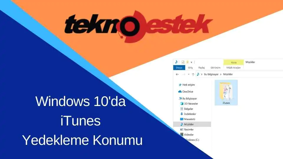 iTunes Yedekleme Konumu