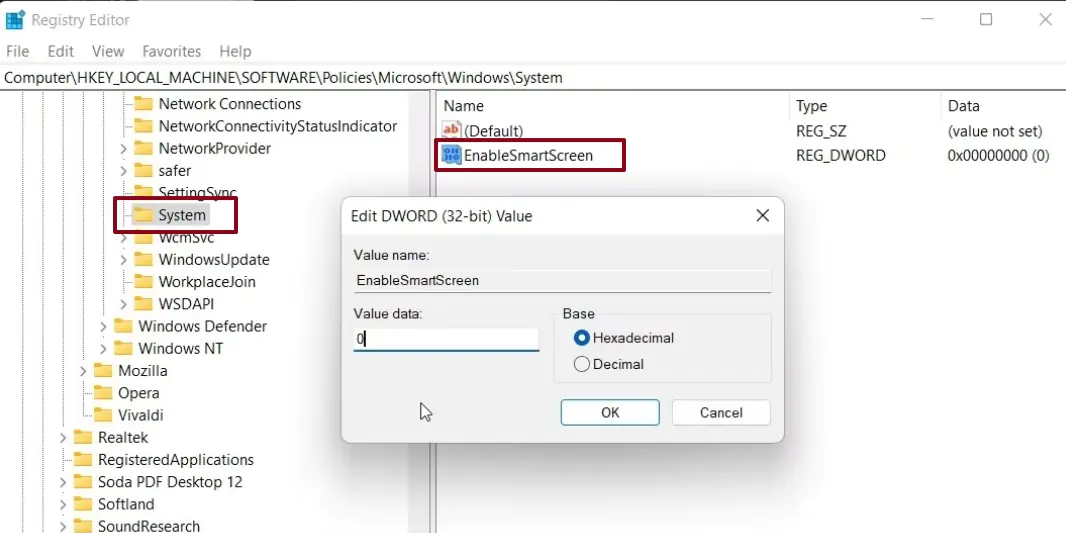 SmartScreen Etkinleştirme ve Kapatma