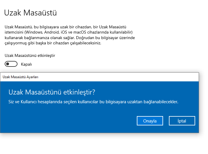 Windowsa Macden Erişme