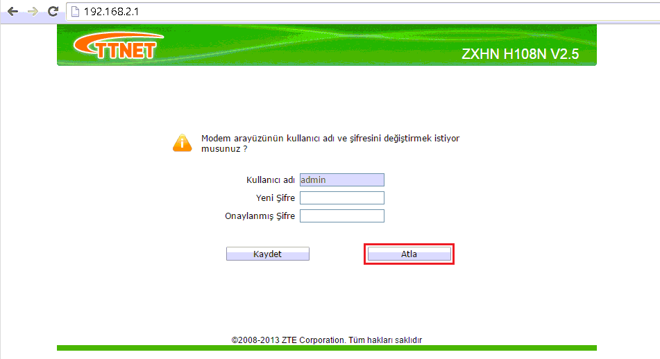 ZTE ZXHN H108N Modem Kurulumu Nasıl Yapılır
